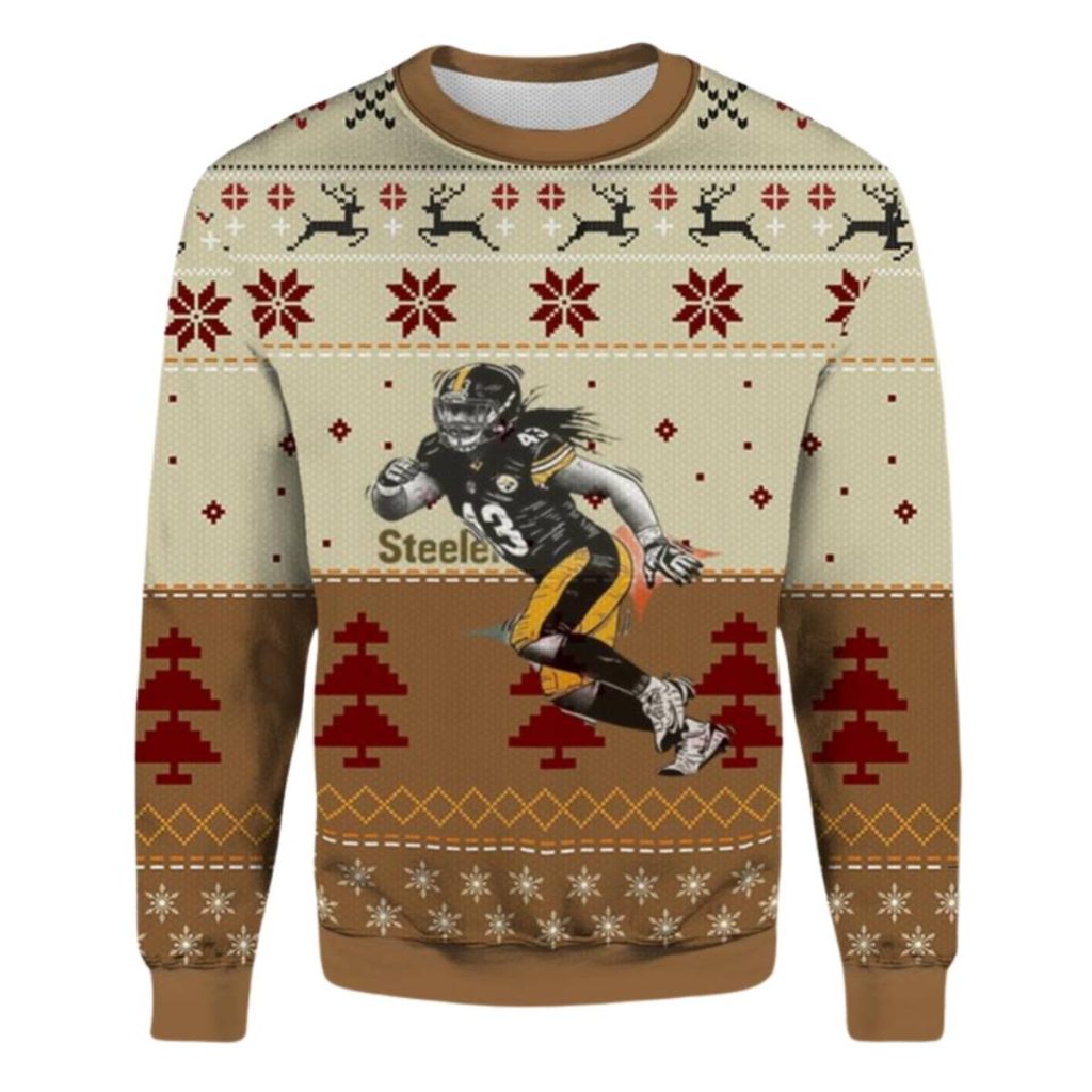 Pittsburgh Steelers Troy Polamalu Ugly Sweater 1