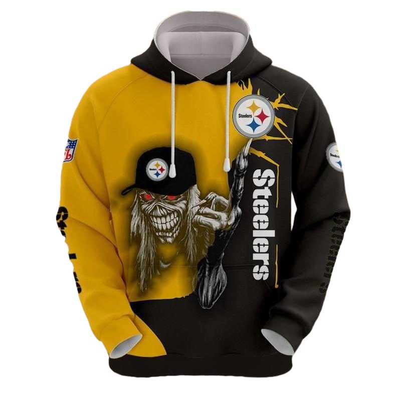 Pittsburgh Steelers Ultra Death Graphic Gift For Halloween Aop Hoodie 1