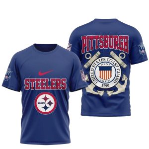 Pittsburgh Steelers United States Coast Guard AOP T-Shirt