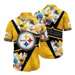 Pittsburgh Steelers Vibrant Floral Fan Hawaiian Shirt