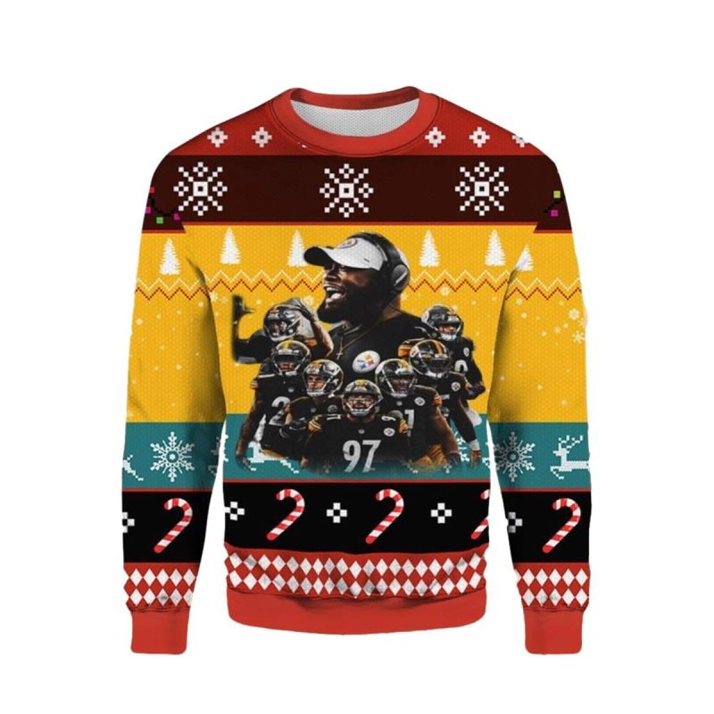 Pittsburgh Steelers Vintage Dream Team Ugly Sweater 1