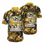 Pittsburgh Steelers Vintage Ride Tropical Hawaiian Shirt