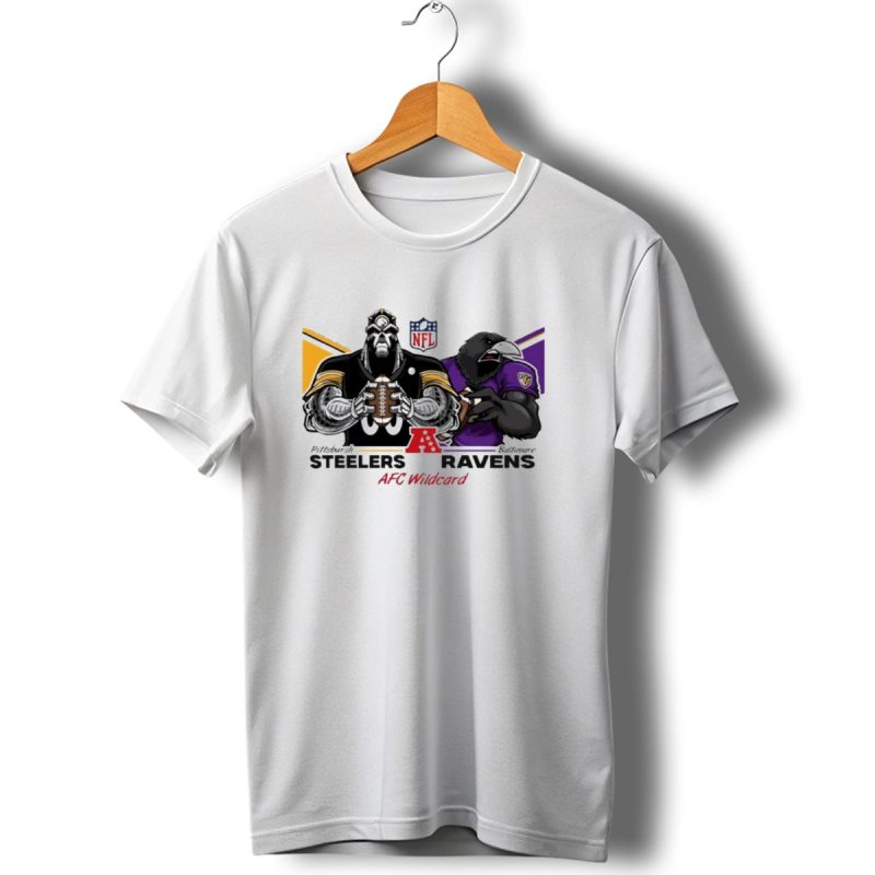 Pittsburgh Steelers Vs Baltimore Ravens Nfl Playoffs Afc Wildcard Matchups T Shirt 1 T Shirt 1