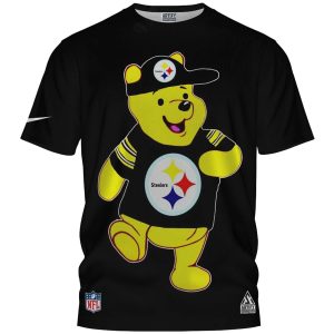Pittsburgh Steelers Winnie The Pooh AOP T-Shirt