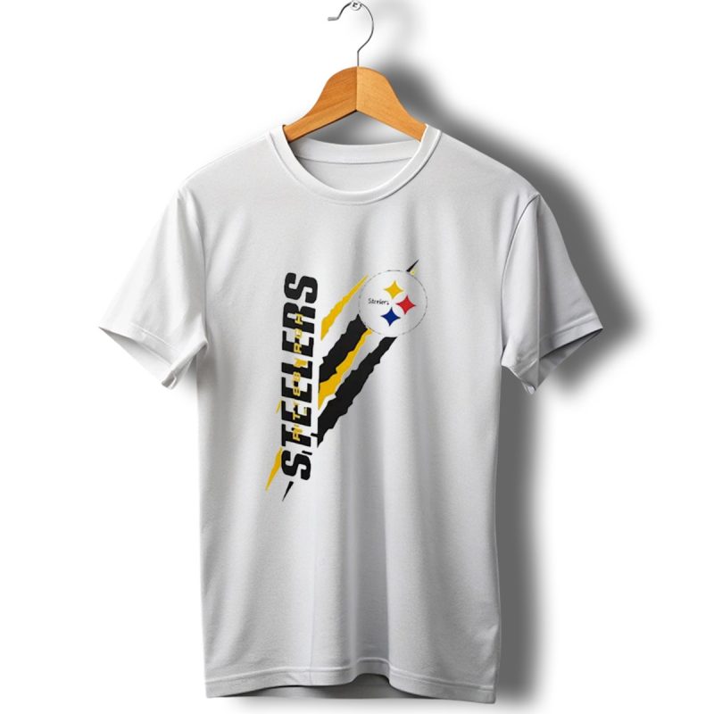 Pittsburgh Steelers Yellow Scratch Emblem T Shirt 1 T Shirt 1