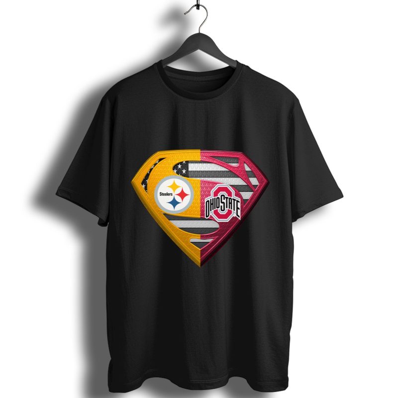 Pittsburgh Steelers And Ohio State Buckeyes Superman Shirt T Shirt 1