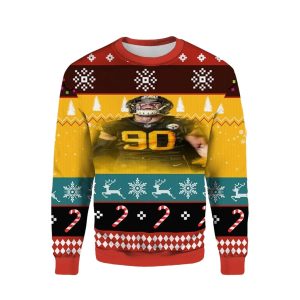 Pittsburgh Steelerstj Watt No 90 Ugly Sweater