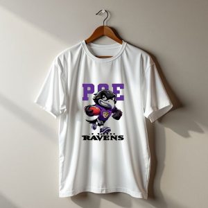 Poe Baltimore Ravens Mascot Football Character T-Shirt