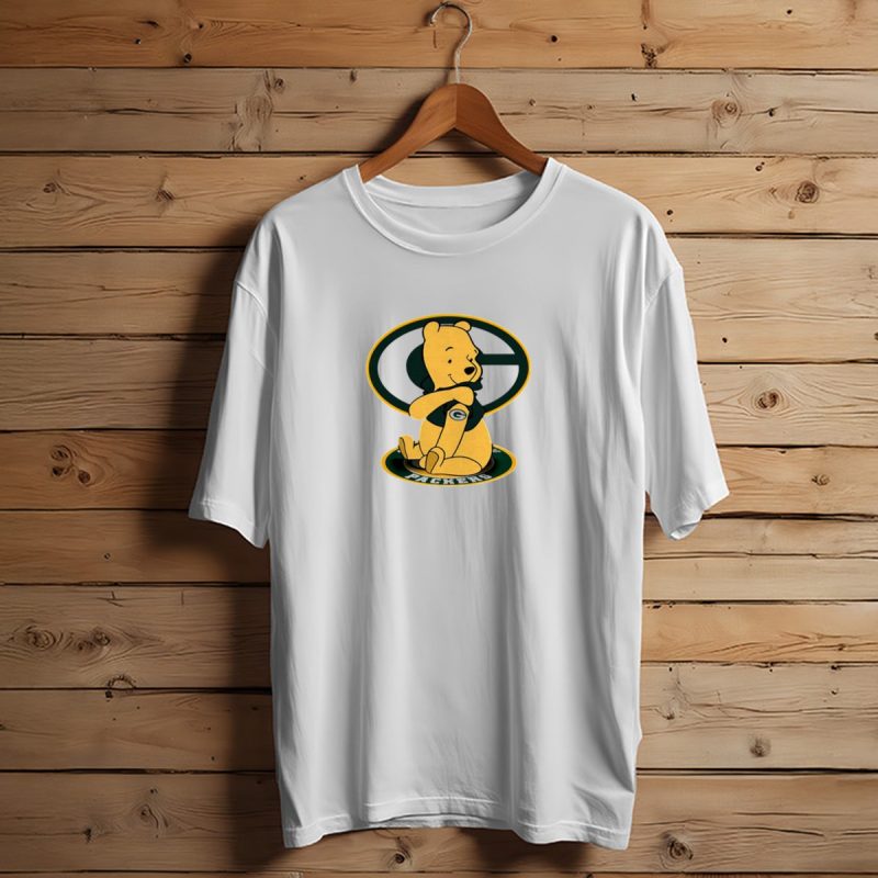 Pooh Green Bay Packers Logo Tattoo T Shirt T Shirt 1 1
