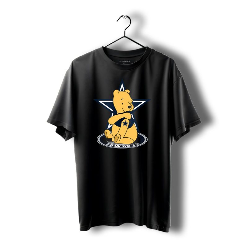 Pooh Sitting On Dallas Cowboys Star T Shirt 1 T Shirt 1 1