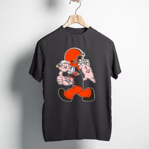 Popeye Cleveland Browns Cartoon Character T-Shirt