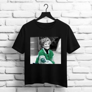 Princess Diana Wearing Philadelphia Eagles Jacket Vintage Retro 90s Shirt
