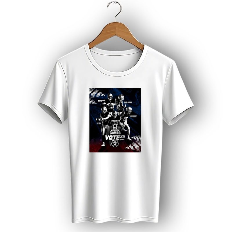 Pro Bowl Games Vote 25 Raiders Aj Cole Brock Bowers Daniel Carlson Robert Spillane Maxx Crosby T Shirt 1 T Shirt 1