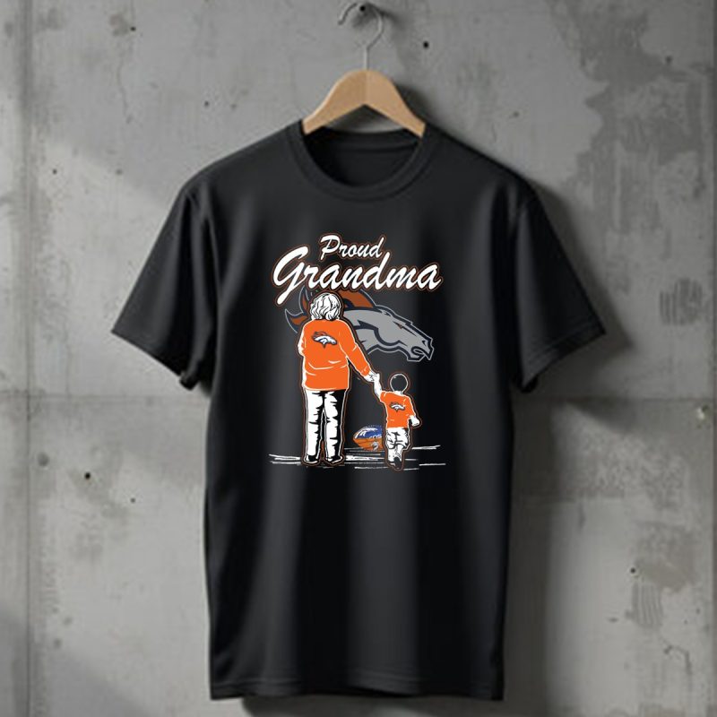 Proud Grandma Denver Broncos Fan With Child T Shirt 1 T Shirt 1