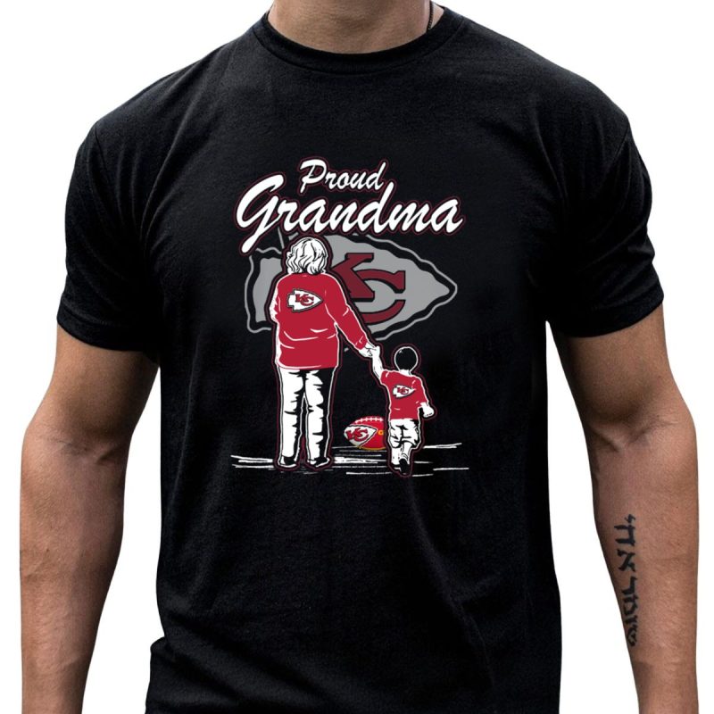 Proud Grandma Kansas City Chiefs Logo With Family T Shirt T Shirt 1 1