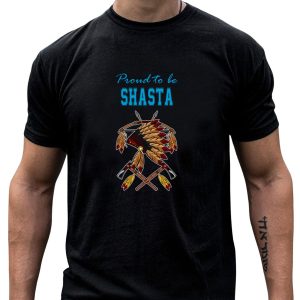 Proud To Be Shasta Native American Chiefs Headdress And Archery T-Shirt