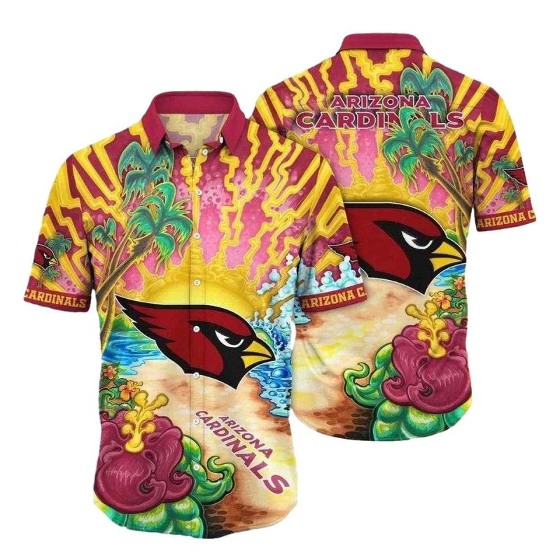 Psychedelic Cardinal Wave Vibrant Hawaiian Shirt 1
