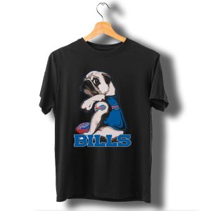 Pug Bills Buffalo Bills Football Team Fan T-Shirt