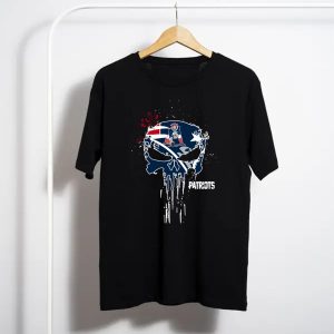 Punisher Skull New England Patriots T-Shirt