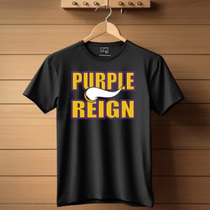 Purple Reign Vikings Horn Emblem T Shirt