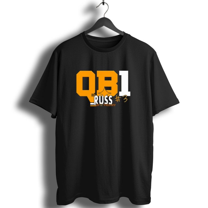 Qb1 In Russ We Trust 3 Russell Wilson Pittsburgh Steelers T Shirt 1 T Shirt 1