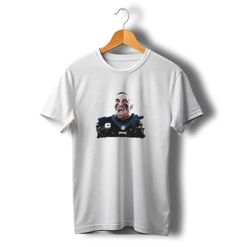 Quality Jalen Hurts Unleashed Fangs Out Eagles Football Action T Shirt T Shirt 1 1