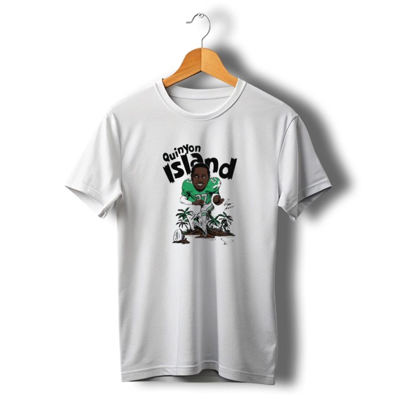 Quinyon Island Philadelphia Eagles Caricature Player Signature 27 T Shirt T Shirt 1 1