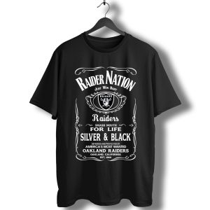 Raider Nation Just Win Baby Football Oakland Raiders Slogan T-Shirt