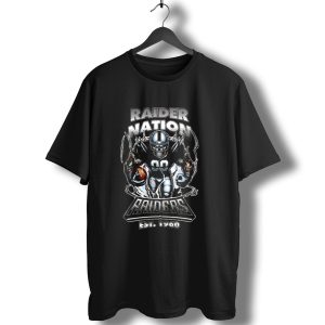 Raider Nation Raiders Est 1960 Football Mascot T-Shirt