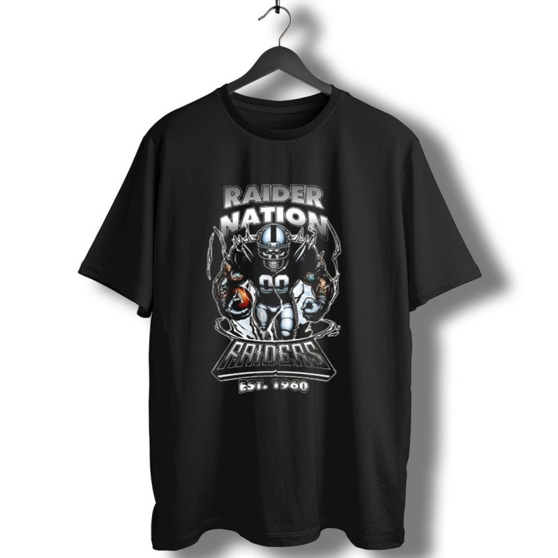 Raider Nation Raiders Est 1960 Football Mascot T Shirt 1 T Shirt 1
