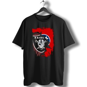 Raiders And Tennessee United With Iconic Helmets And Stars T-Shirt