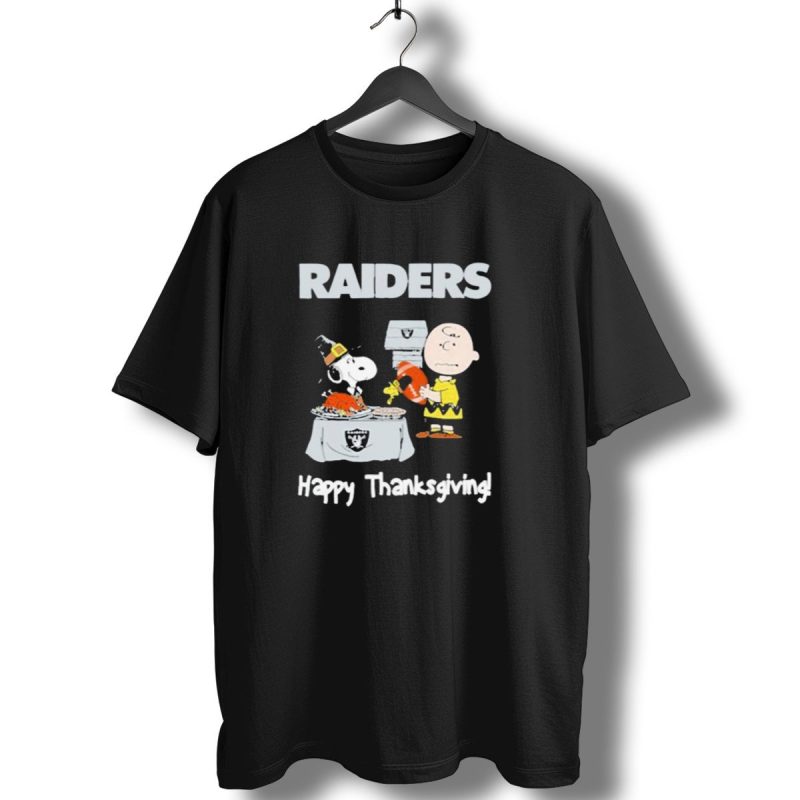 Raiders Charlie Brown Snoopy Happy Thanksgiving T Shirt 1 T Shirt 1