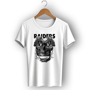 Raiders Dragonskull Football Faceplate T-Shirt
