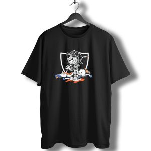 Raiders Fan Art Broncos Rivalry No Love For Denver T-Shirt