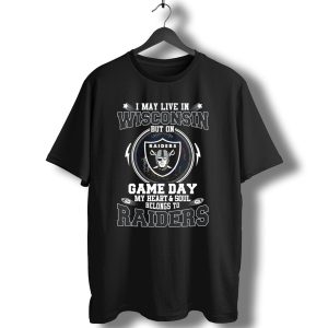 Raiders Game Day Wisconsin Heart And Soul T-Shirt