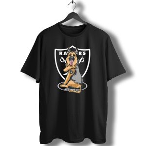 Raiders German Shepherd Shield Badge T-Shirt