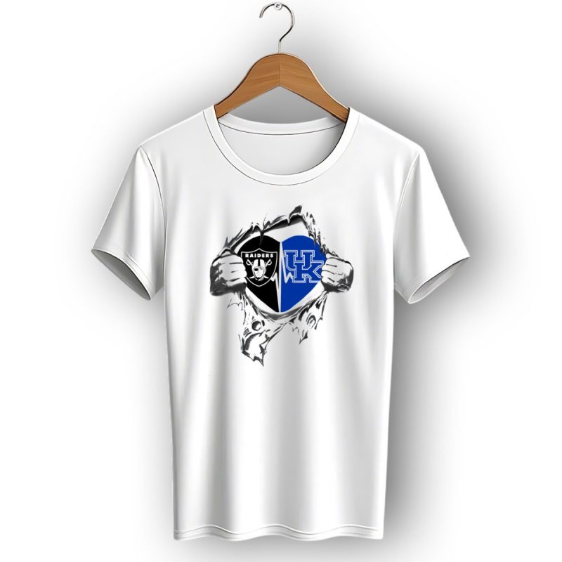 Raiders Kentucky Heartbeat Uk Logo T Shirt 1 T Shirt 1