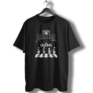 Raiders Legends Walking With Signatures And Iconic Players T-Shirt