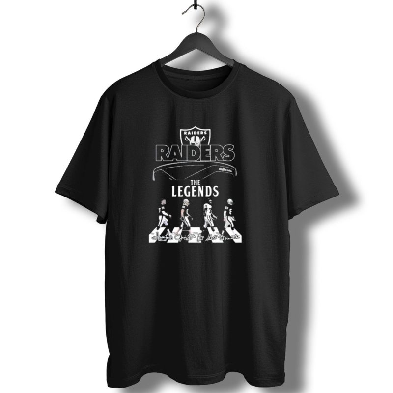 Raiders Legends Walking With Signatures And Iconic Players T Shirt 1 T Shirt 1