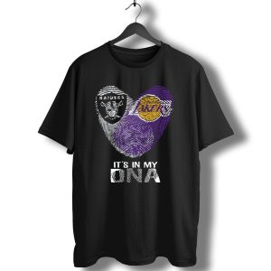 Raiders Los Angeles Lakers Its In My Dna T-Shirt