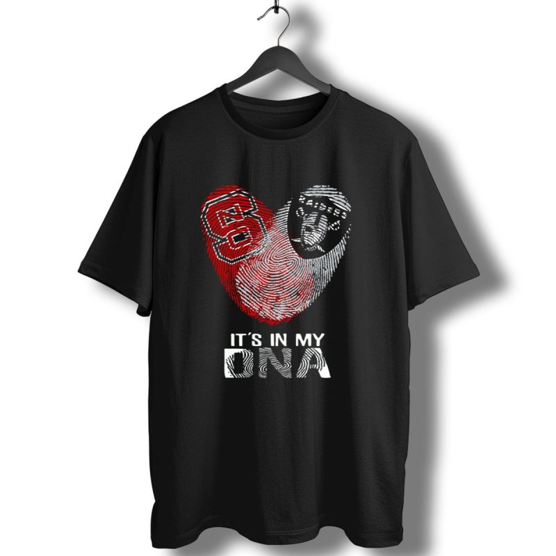 Raiders Nc State Its In My Dna Fingerprint Heart T Shirt 1 T Shirt 1