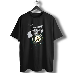 Raiders Oakland Athletics Logo Crossover T-Shirt