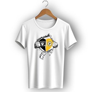 Raiders Pacers Heart Torn T-Shirt
