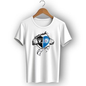 Raiders Philadelphia 76Ers Its In My Heart T-Shirt