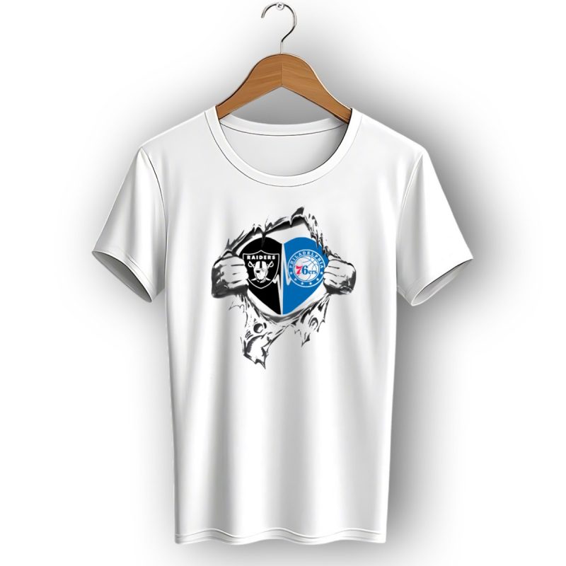 Raiders Philadelphia 76Ers Its In My Heart T Shirt 1 T Shirt 1