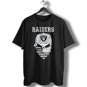 Raiders Skull Bandana American Flag Hat T-Shirt