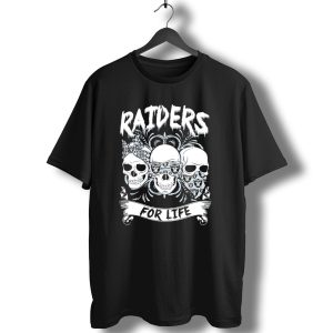 Raiders Skulls Bandana For Life T-Shirt