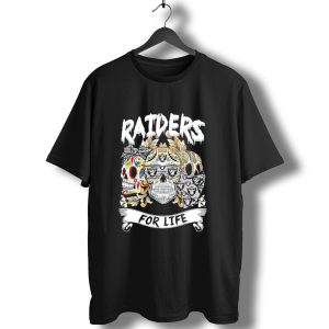 Raiders Sugar Skull For Life T-Shirt