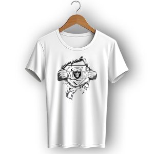 Raiders Super Mom Nfl Logo Shield T-Shirt