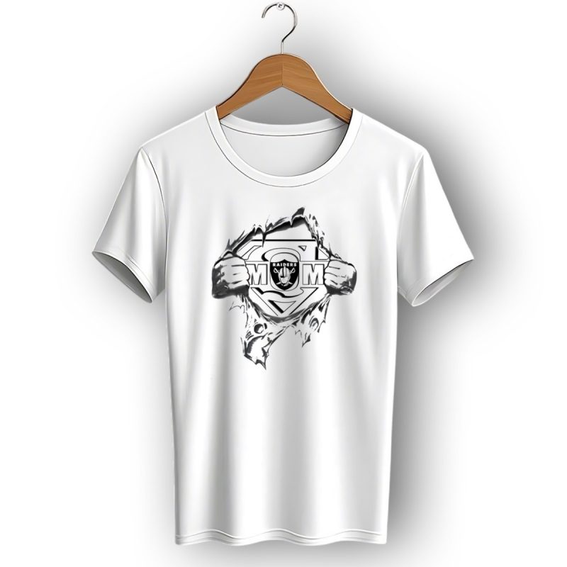 Raiders Super Mom Nfl Logo Shield T Shirt 1 T Shirt 1